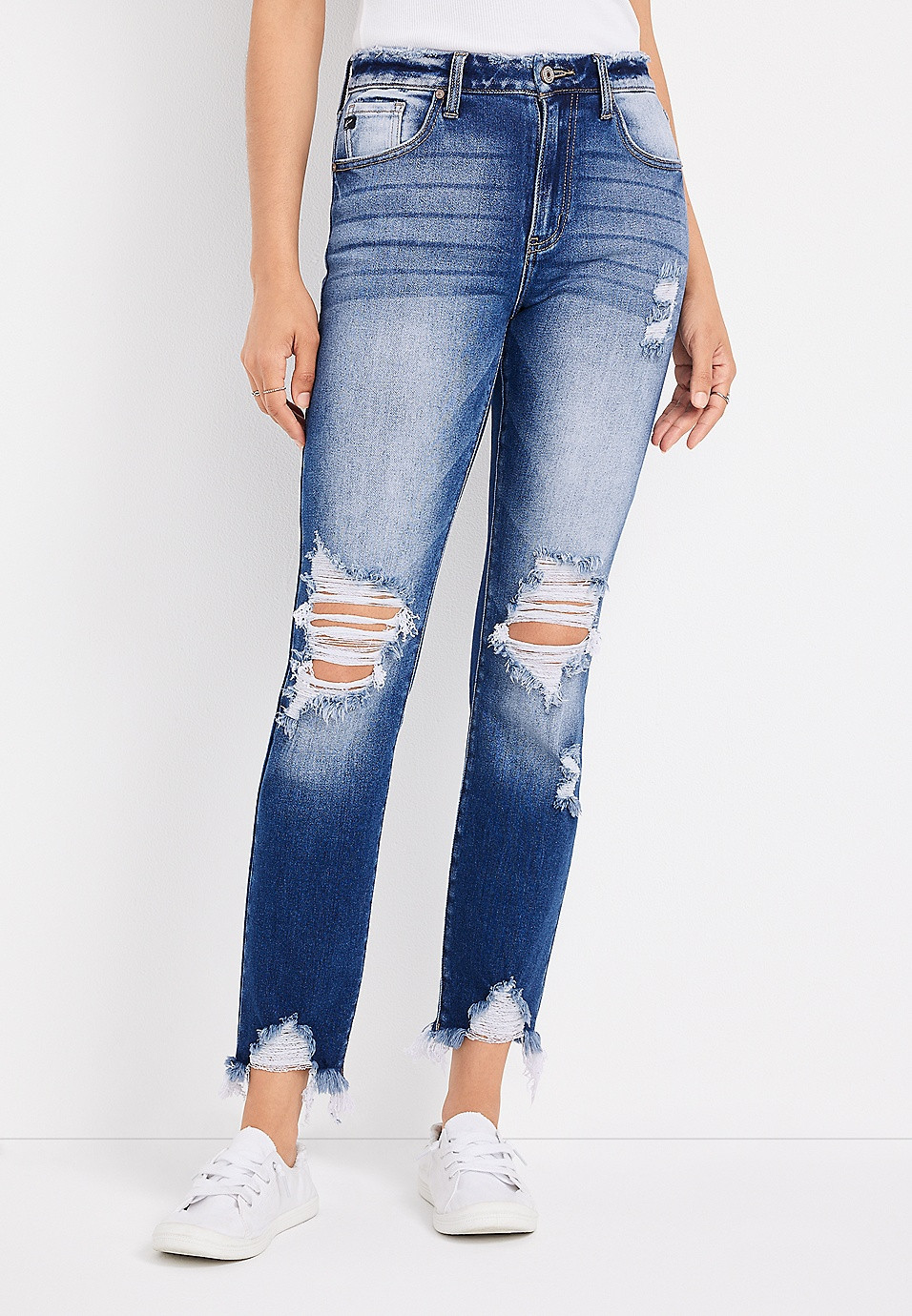 KanCan™ Straight High Rise Ripped Jean | Maurices