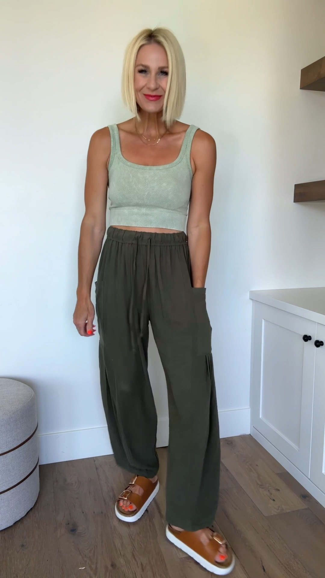 Last day to save on Amazon Prime day faves! 👉 I have this tank and pants in several colors and reach for them all the time.
These look for less sandals are 12/10! No breaking in and have an extremely soft footbed.

Everything fits tts
Pants, tank and sandals all available in several colors.

@amazon #amazonpartner #founditonamazon

#LTKFindsUnder50 #LTKSaleAlert #LTKActive