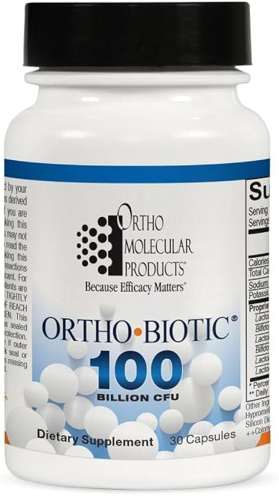 Ortho Molecular - Biotic 100 Billion CFU - 60 Capsules | Amazon (US)