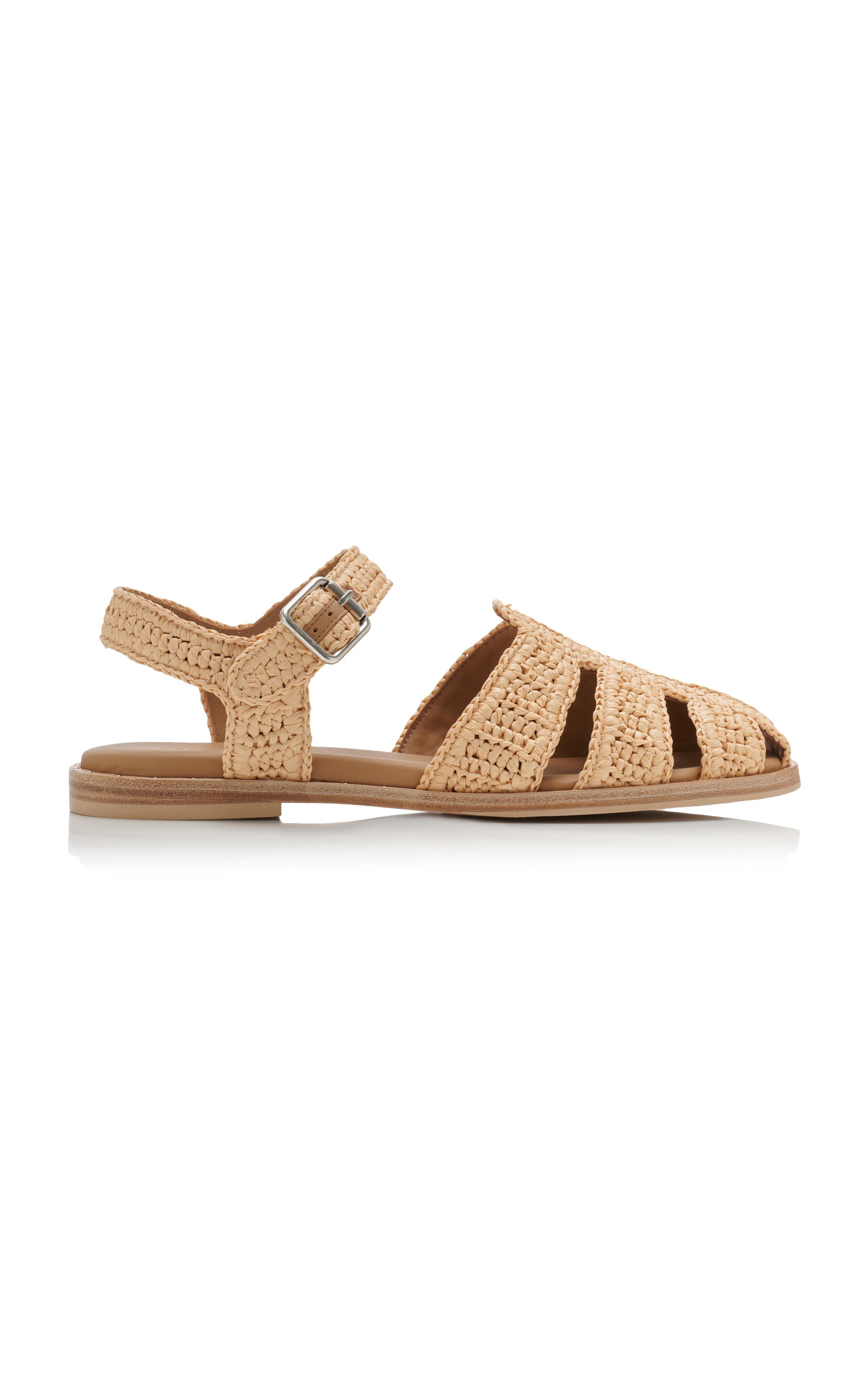 Sera Raffia Fisherman Sandals | Moda Operandi (Global)