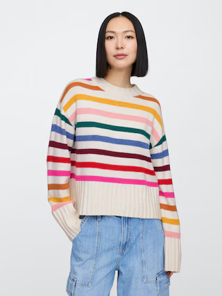 CashSoft Relaxed Crewneck Sweater | Gap Factory