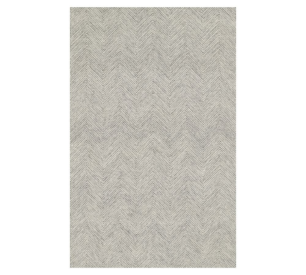 Iweala Handcrafted Chevron Rug | Pottery Barn (US)