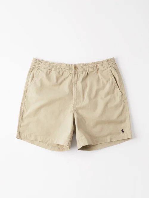 Polo Ralph Lauren - Prepster Logo-embroidered Cotton-blend Shorts - Mens - Beige | Matches (US)