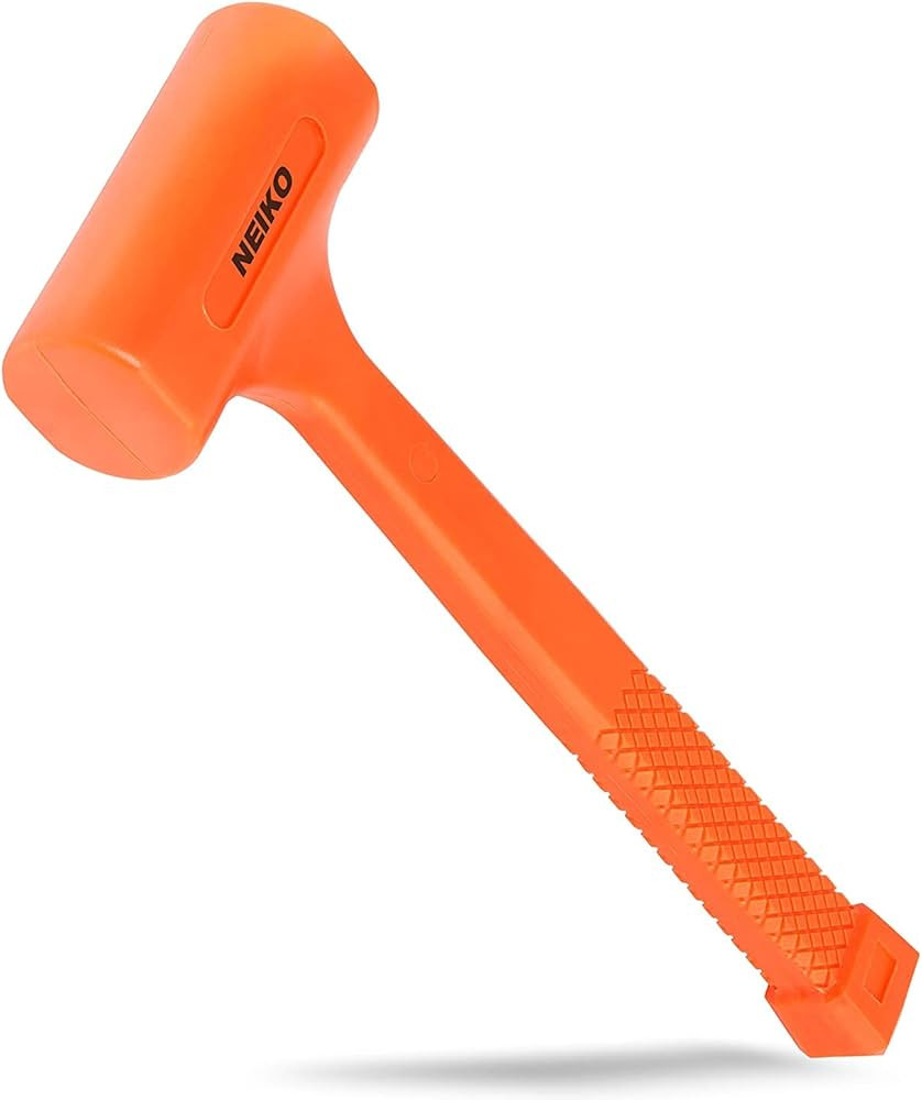 NEIKO 02848A 3 LB Dead Blow Hammer, Neon Orange | Unibody Molded | Checkered Grip | Spark and Reb... | Amazon (US)