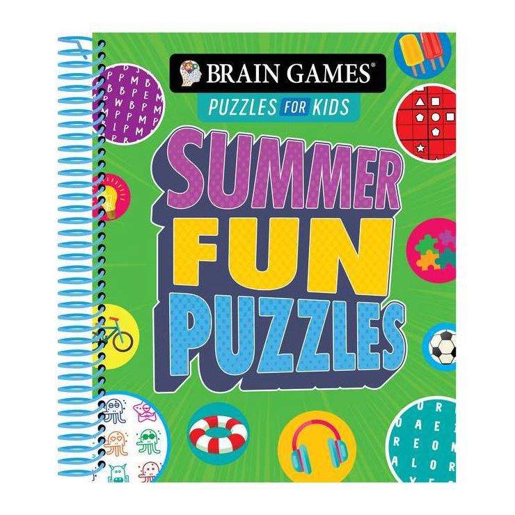 Brain Games Puzzles for Kids - Summer Fun Puzzles - by  Publications International Ltd & Brain Ga... | Target