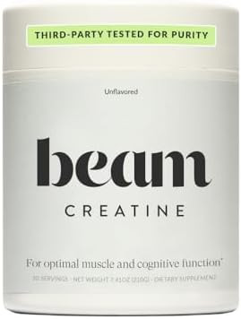 Beam Creatine Powder, Third Party Tested, Micronized Creatine Monohydrate Supplement, Creatine fo... | Amazon (US)