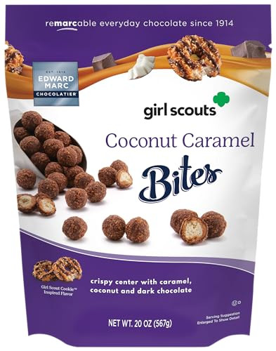 Edward Marc Girl Scouts Coconut Caramel Bites, 20 Ounce | Amazon (US)