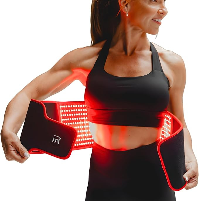 iRestore Red Light Therapy Belt for Back Pain and Shoulder Support - Infrared Red Light Therapy f... | Amazon (US)