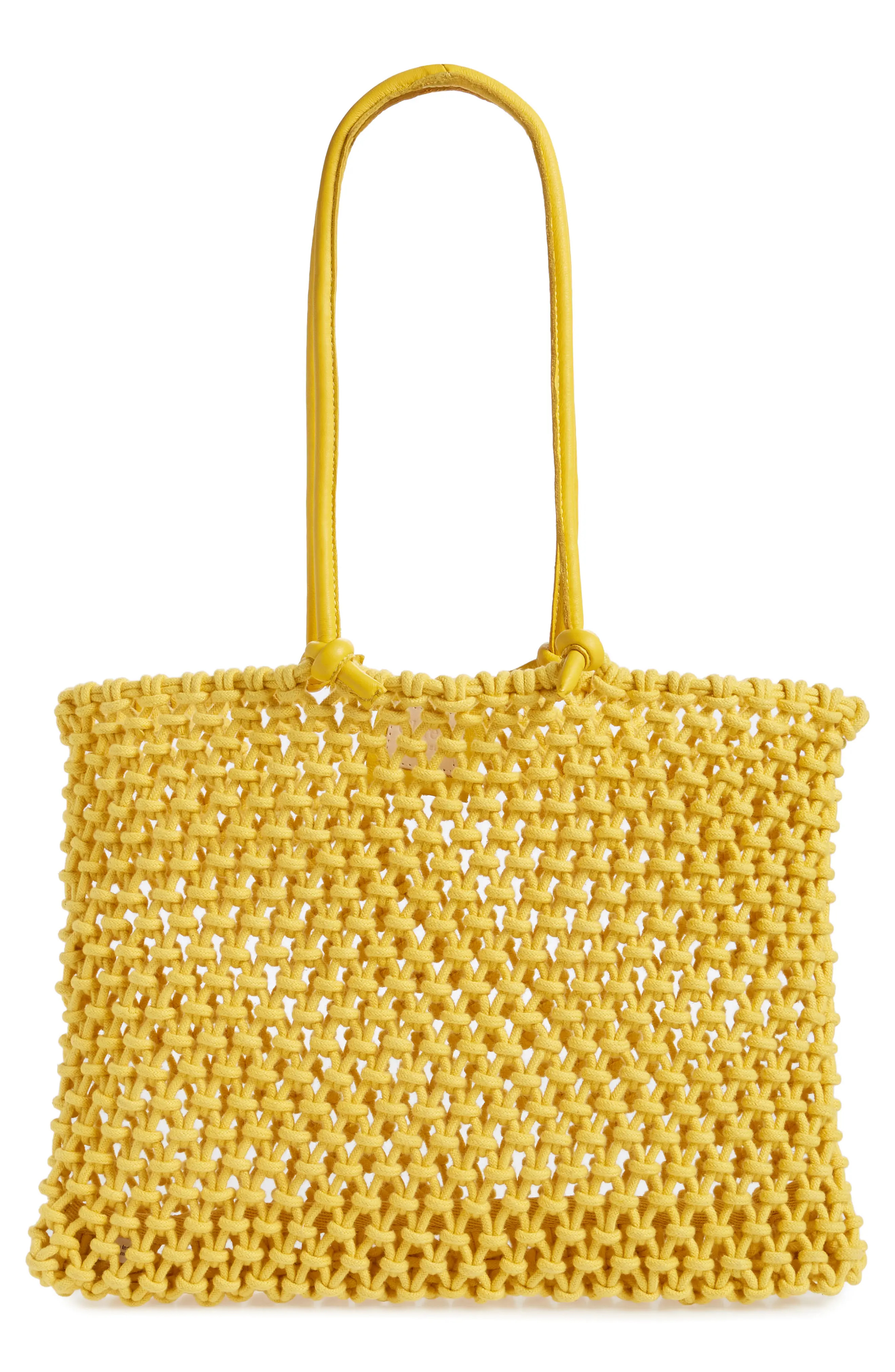 Clare V. Sandy Net Tote in Yello at Nordstrom | Nordstrom