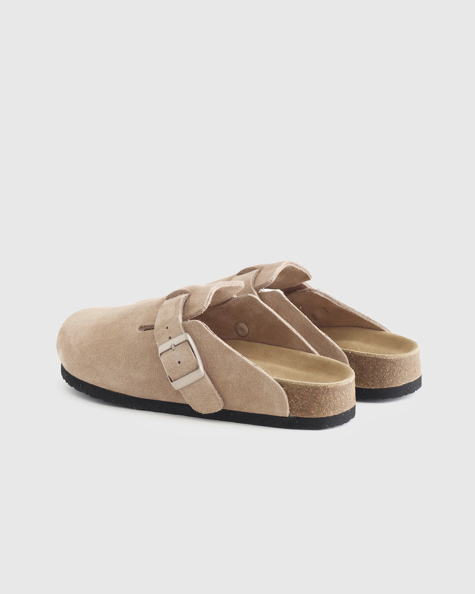 Water Repellent Suede Clog Mule in Dune | Quince