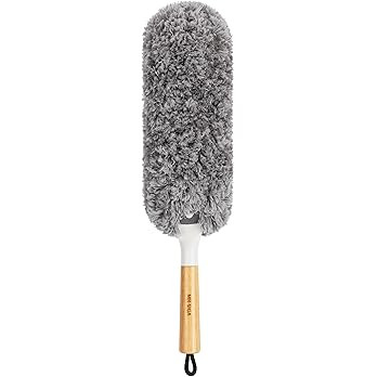 MR.SIGA Lint Free Microfiber Duster, Washable and Reusable Duster with Bamboo Handle and Replacea... | Amazon (US)