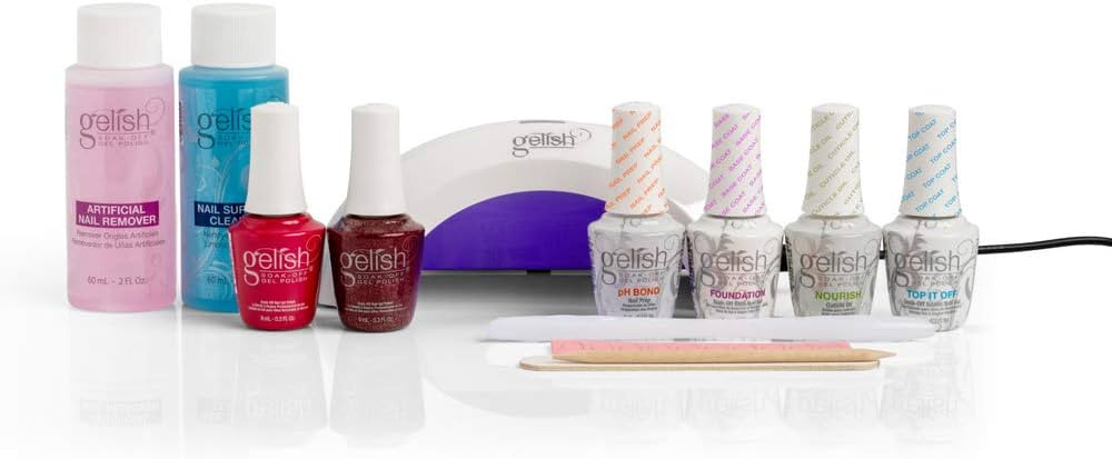 Gelish Intro Starter Kit, Nail Gel Kit, Gel Nail Tips Kit, Gel Tips Nail Kit | Amazon (US)
