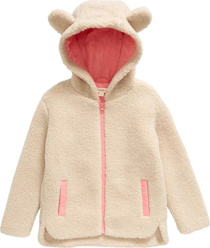 Kids' Animal Ear High Pile Fleece Jacket | Nordstrom