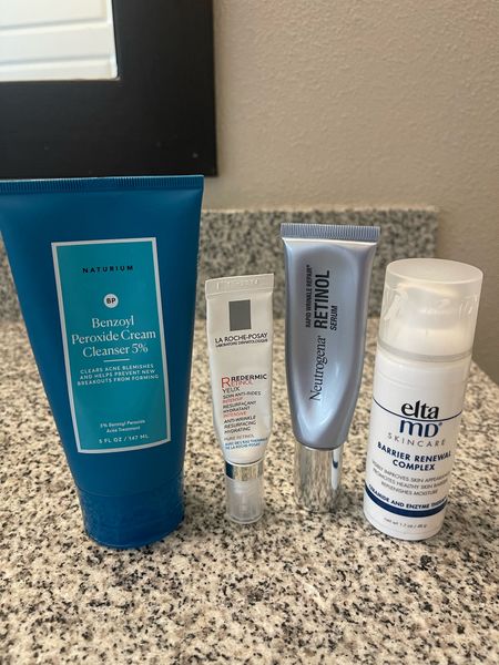 Current skincare lineup 

Target benzoyl peroxide face wash - not to drying
Retinol eye cream and face serum - both work so good. I have noticed such a difference in acne and acne marks 