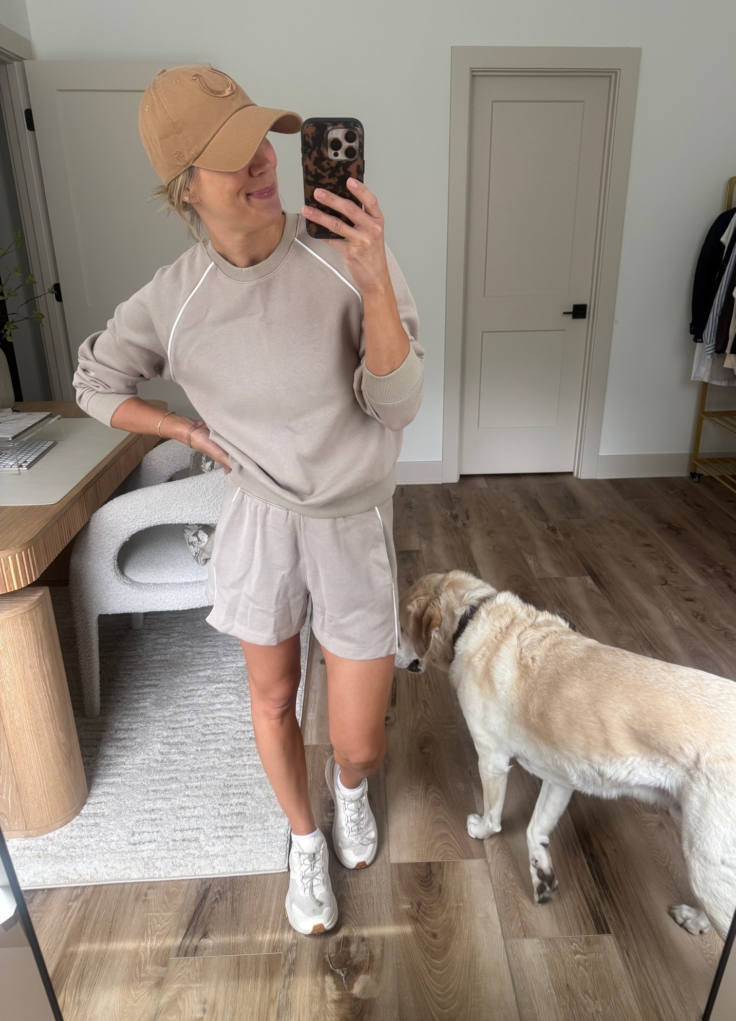 Wearing small shorts, medium sweatshirt, small tank, medium bralette, sneakers tts

#LTKOver40 #LTKgrwm #LTKootd
