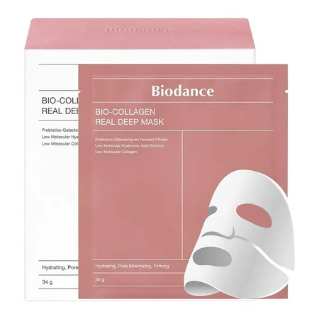 BIODANCE Bio-Collagen Real Deep Mask Hydrating Overnight Hydrogel Mask Pore Minimizing Elasticity Improvement 34g | Walmart (US)