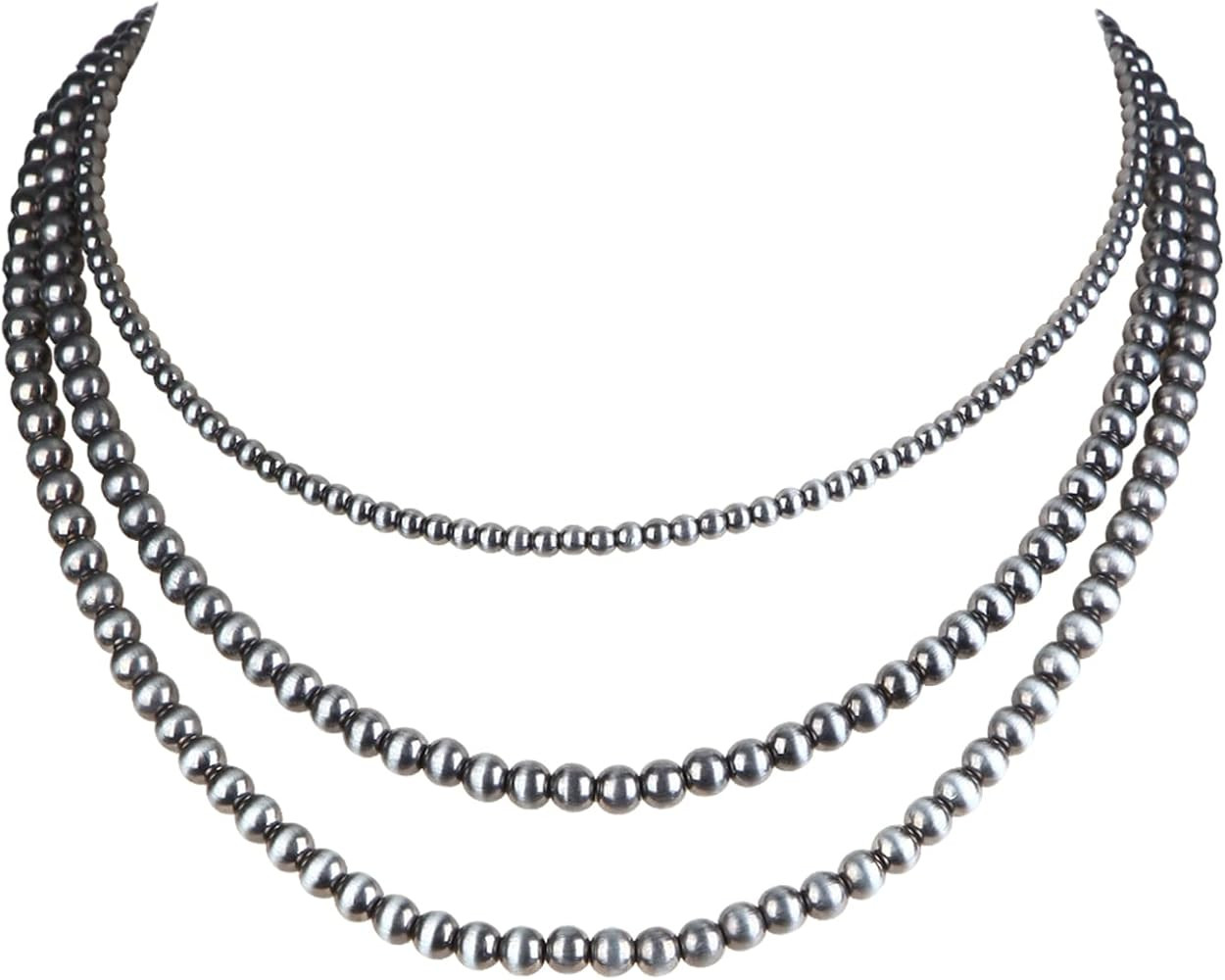 Western Jewelry Navajo Pearl Necklace for Women Handmade Long Boho Turquoise Pearls Layered Neckl... | Amazon (US)