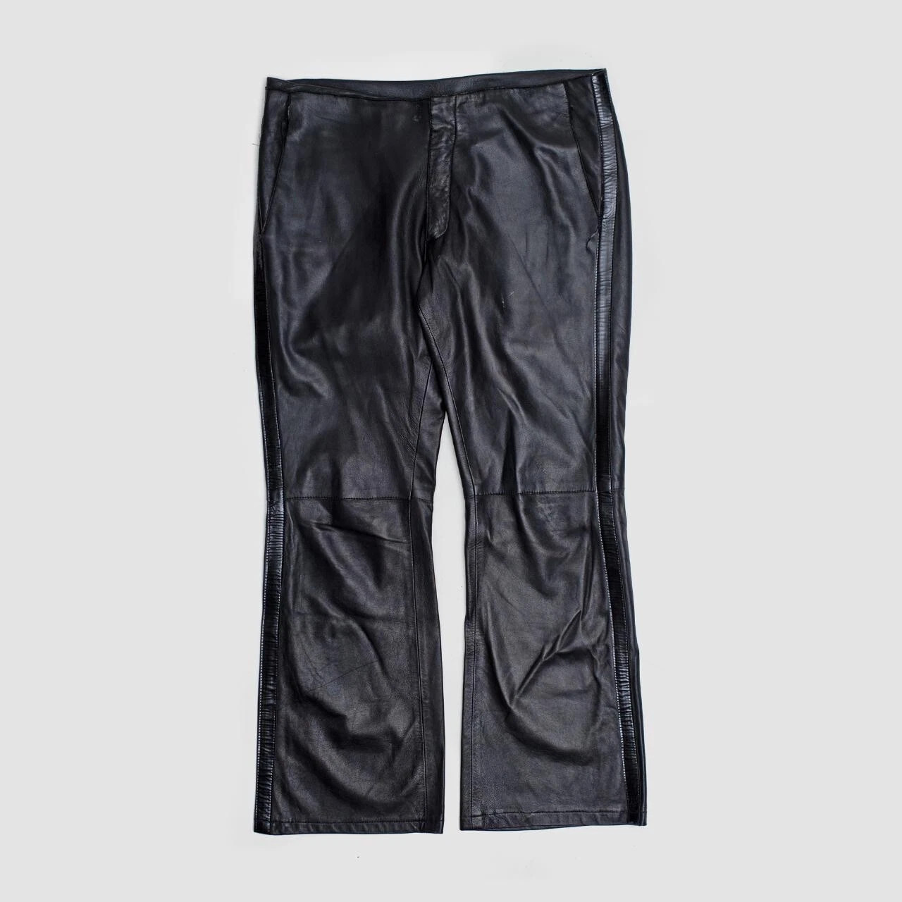 Thierry Mugler 1990s Leather Patent Tape Pants Men’s Unisex Size 32 Archive | eBay US