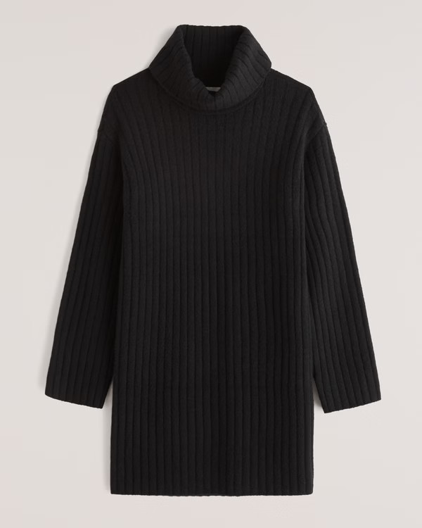 Easy-Fitting Turtleneck Sweater Dress | Abercrombie & Fitch (US)
