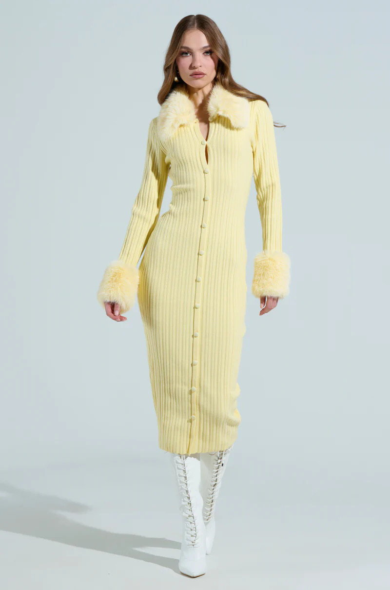 READY FOR SPRING KNIT MIDI DRESS | AKIRA