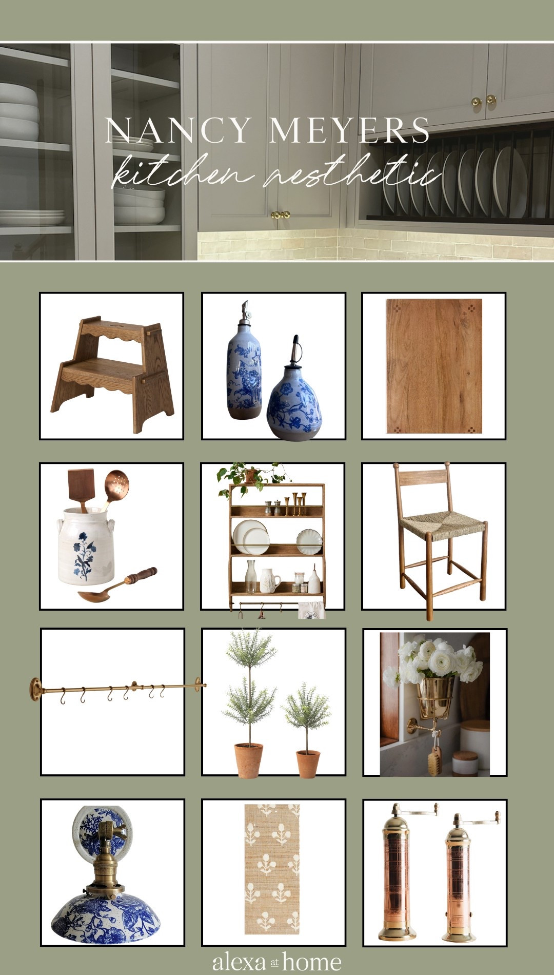 Nancy Meyers kitchen, Nancy Meyers styling items, lived in charm, cottage core kitchen , kitchen styling ideas 

#LTKHome