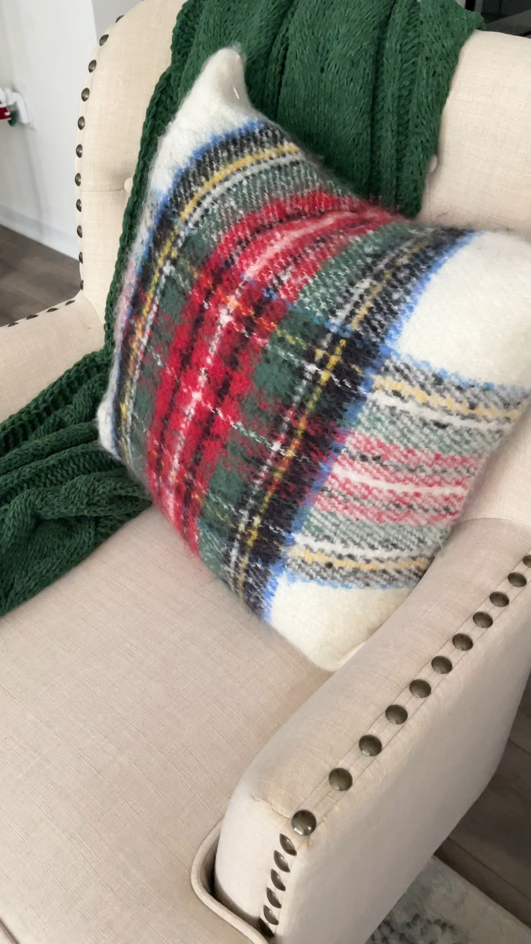 My cozy Christmas family room   Traditional Christmas decor. Red and green Christmas  

#LTKVideo #LTKhome #LTKHoliday