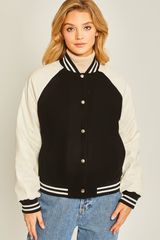 Run The Game Jacket In Black | UOI Boutique