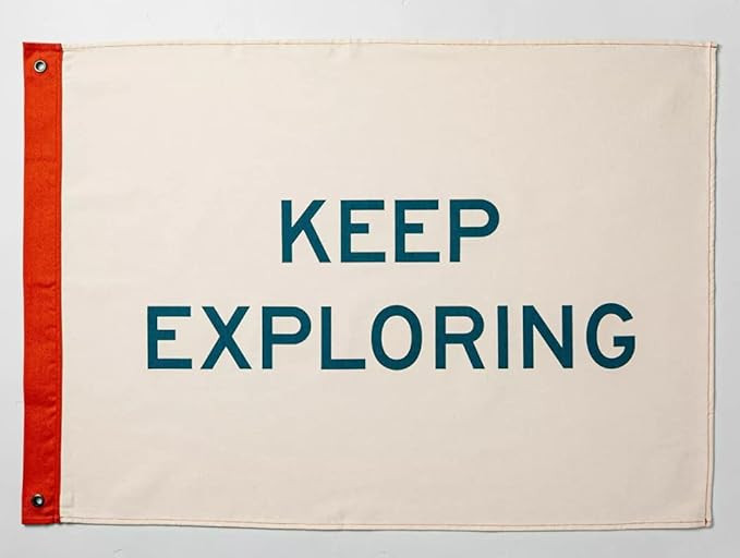 Hearth and Hand 'Keep Exploring' Canvas Décor Flag - Hearth & Hand with Magnolia | Amazon (US)
