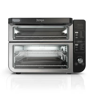 Ninja® 12-in-1 Double Oven with FlexDoor, FlavorSeal & Smart Finish, Rapid Top Convection and Air Fry Bottom , Bake, Roast, Toast, Air Fry, Pizza and | Wayfair North America