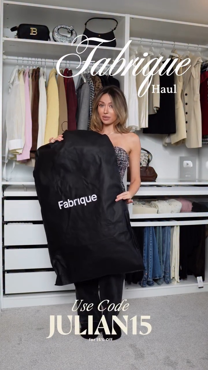 @fabrique.official Haul ❤️
I love when fashion feels intentional not loud, not trend-driven, just beautifully made.
🔅Pieces featured: 
* Taylor Detachable Belt Flocked Jeans
* Double Breasted Trim Tweed Jacket 
* Fitted Modern Cardigan
* Burgundy Midi Skirt in Faux Snake
* Bella Faux Suede Jacket
Fabrique works with real designers and creates small batch pieces that feel elevated, timeless, and wearable beyond one season.

Perfect for the holidays, even better for everyday elegance 🥰
💸 *New* users can use my code JULIAN15 for 15% off.
#fabrique #fashionhaul