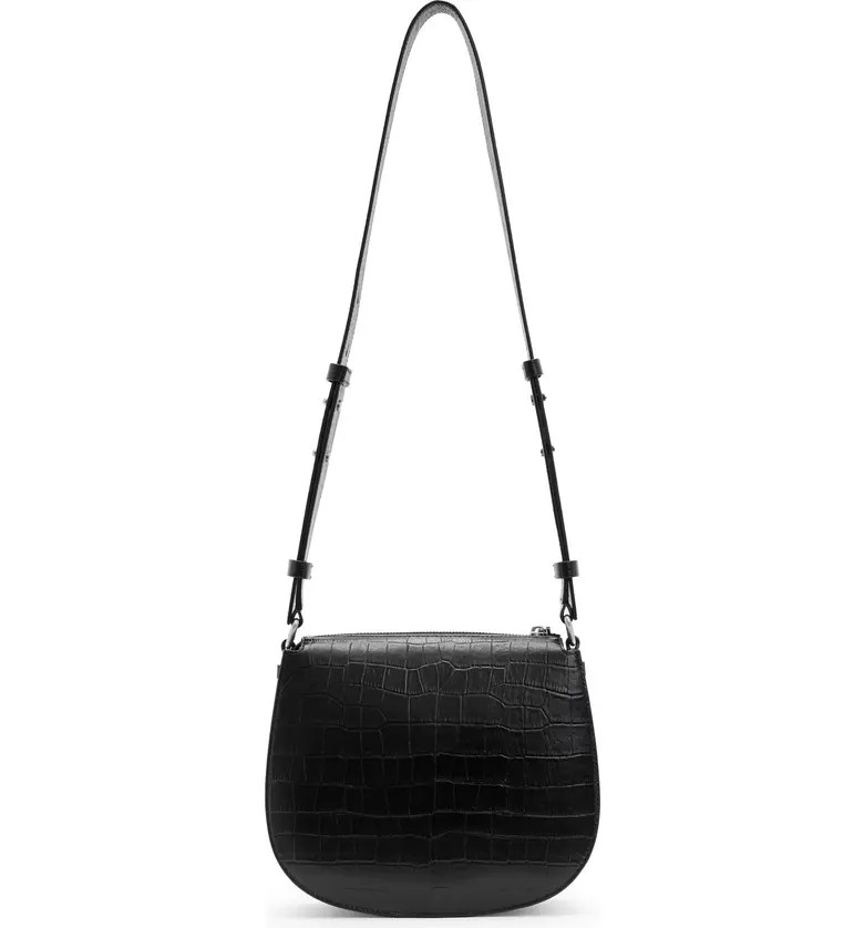 Captain Croc Embossed Leather Crossbody | Nordstrom