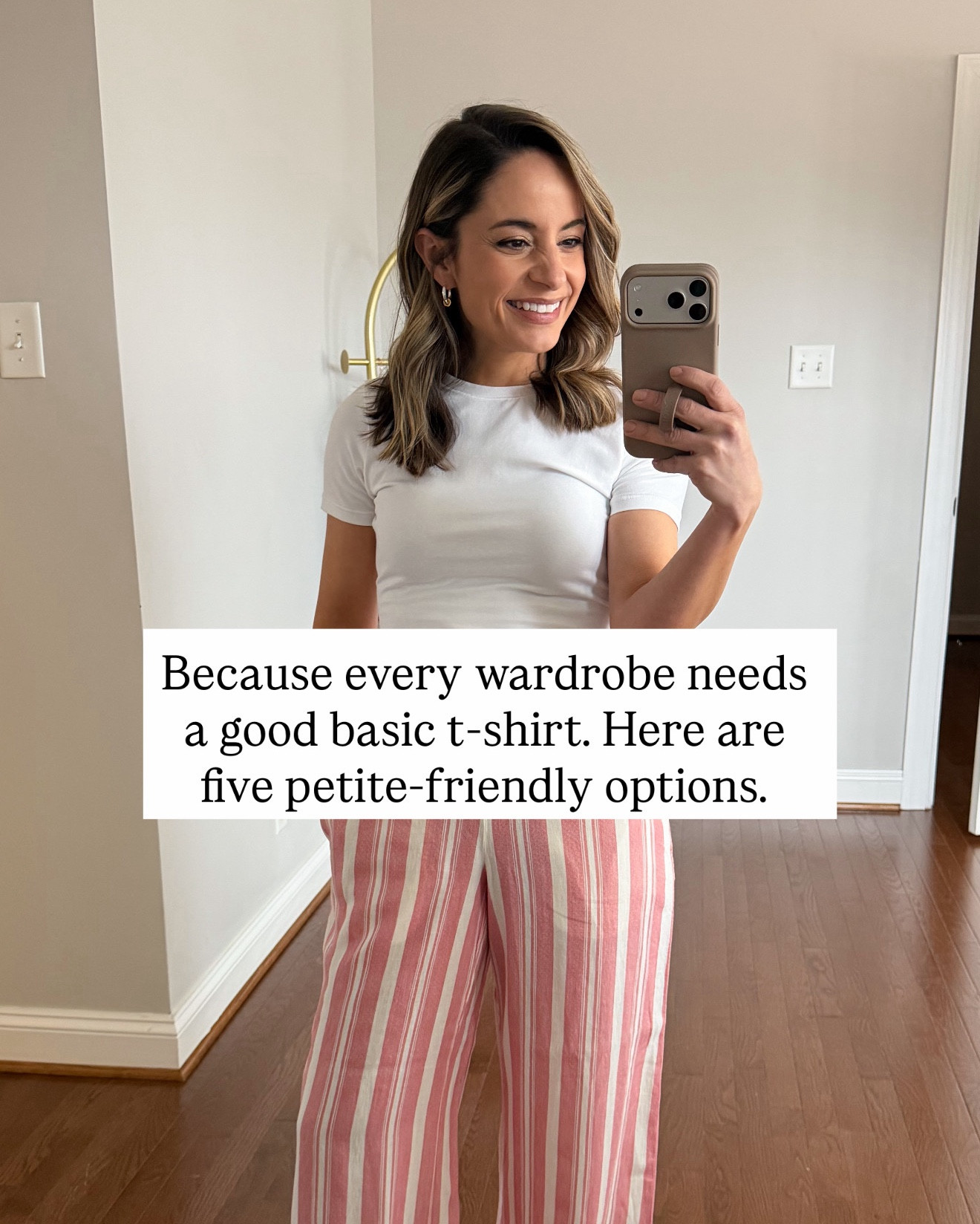 Petite-friendly basic t-shirts! 

Old Navy Vintage Crewneck T-Shirt: petite xs 
Jeans (Madewell): petite 24 in Harvey wash - 10 3/8 rise, 28” inseam, loose fit 
Shoes (Madewell): tts in tawny khaki 

Madewell Compact Cotton T-Shirt: xxs 
Pants (Aritzia): xxs short in admiral - 28” inseam 
Shoes (Madewell): tts in tawny khaki 

Quince Cotton Jersey Boatneck Top: xs 
Pants (Quince): xs in 28” inseam 
Sandals (Tkees): tts in hazelton 

Quince Cotton Jersey T-Shirt: xs 
Pants (Target): xs short 
Sandals (Tkees) : tts in hazelton 

Old Navy Side Cinch Top: petite xs 
Pants (Aritzia): xxs short in black 
Shoes (Madewell): tts in tawny khaki 

My measurements for reference: I’m 4’10” and 105lbs. My bust, waist, and hip measurement is 32”, 24”, and 36”.

#LTKPetite