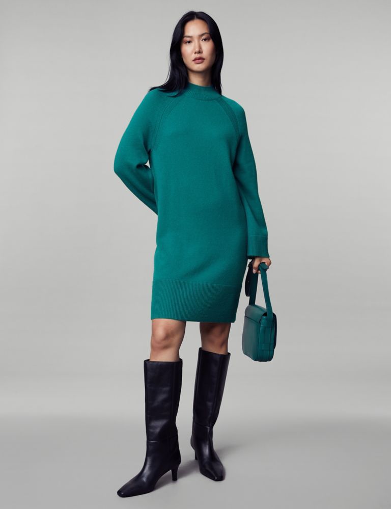 Wool Rich Jumper Dress with Cashmere | Marks & Spencer (UK)