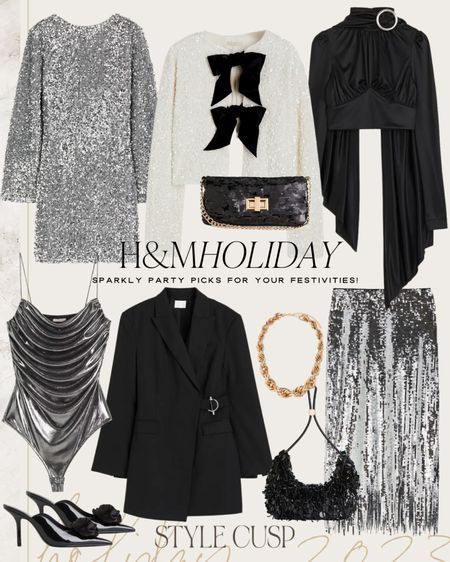 H&M Holiday: Sparkly Styles for Parties & NYE ✨ 

Sparkly dress, sequin dress, fur coat, sequin bag, sparkly top, silver heels, heels, lace top, satin top, NYE outfit, holiday party outfit  


#LTKsalealert #LTKHoliday #LTKparties
