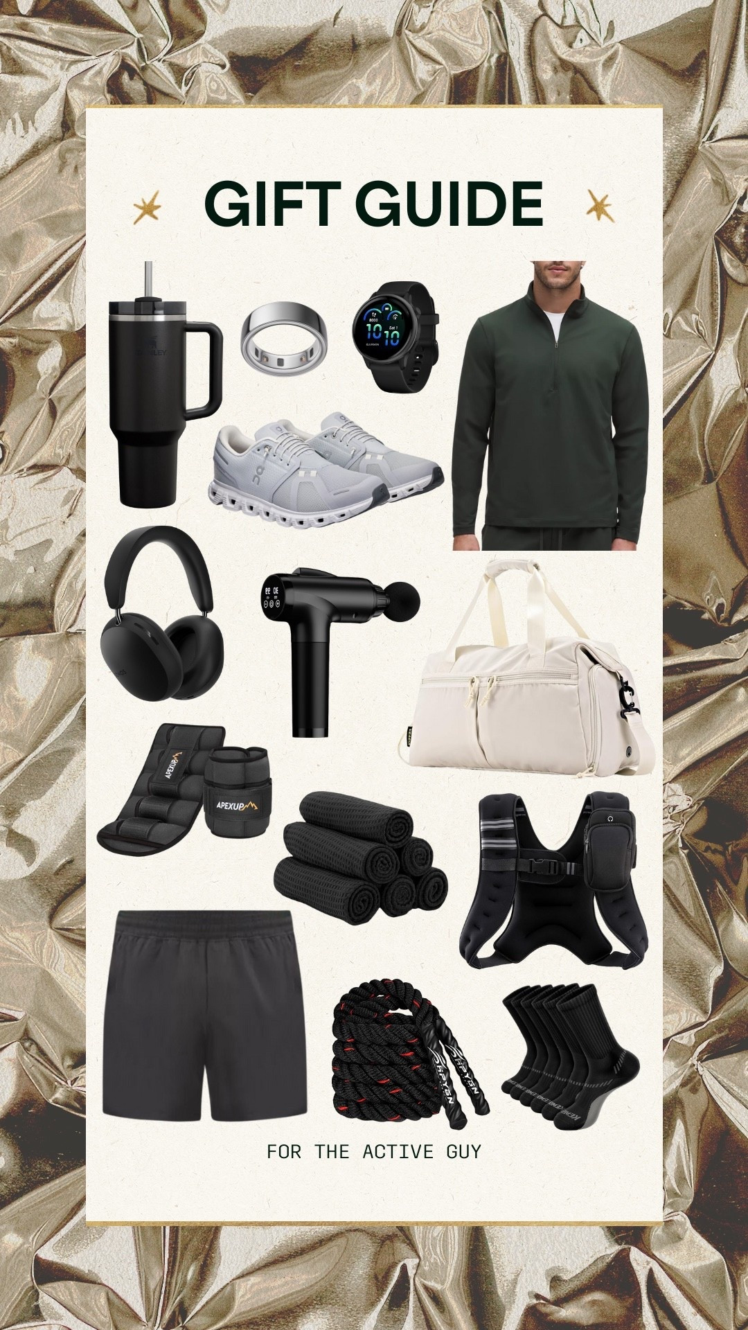 Gift guide for the active guy!!!

Gift guide, gift ideas, gift inspo, holiday gift guide, gifts for him, gifts for husband, gifts for boyfriend, gifts for brother, gifts for dad, gifts for father in law, Christmas gifts, Christmas gift ideas, men’s fashion, tech gifts, Amazon gifts 



#LTKHoliday #LTKMens #LTKGiftGuide