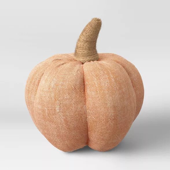 8" x 8" Fabric Pumpkin Figurine Orange - Threshold™ | Target