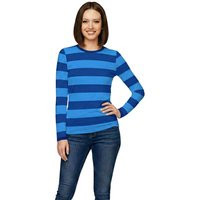Women's Long Sleeve Blu Dog Blue Striped Shirt | Etsy (US)