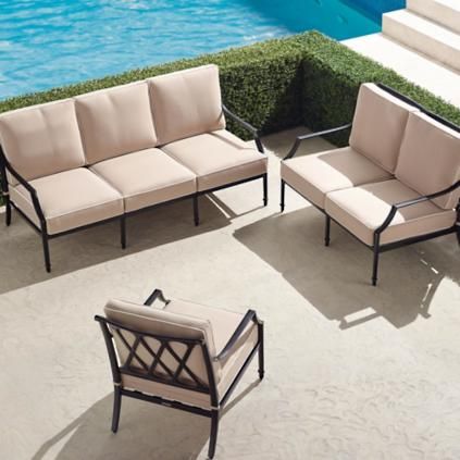 The perfect garden party. That’s what Grayson calls to mind. This timeless seating collection i... | Frontgate