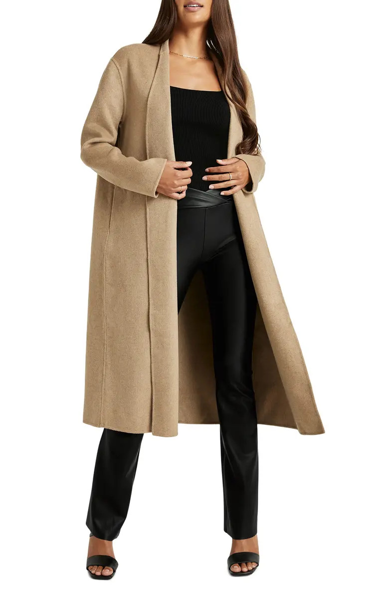 Splendid x Cella Jane Lucinda Tie Waist Wool Coat | Nordstrom | Nordstrom