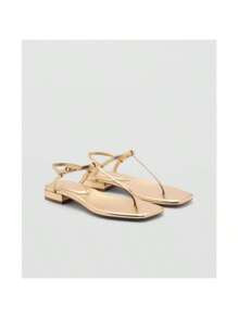 Women's Metallic Strap Sandals | SHEIN