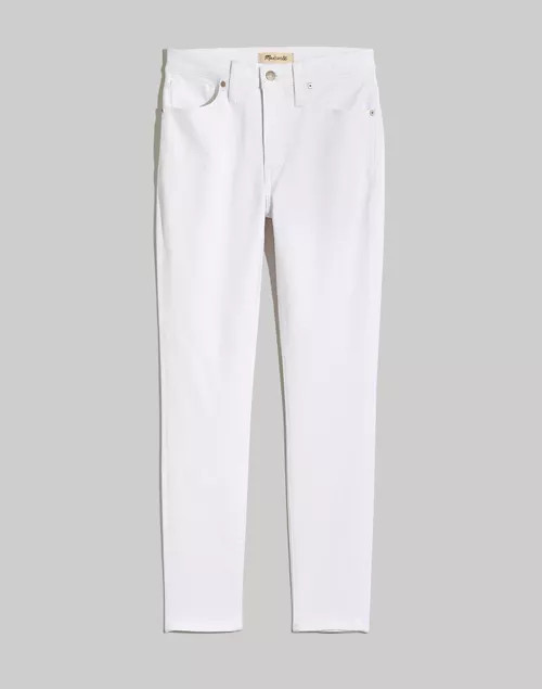 9" Mid-Rise Skinny Crop Jeans in Pure White | Madewell