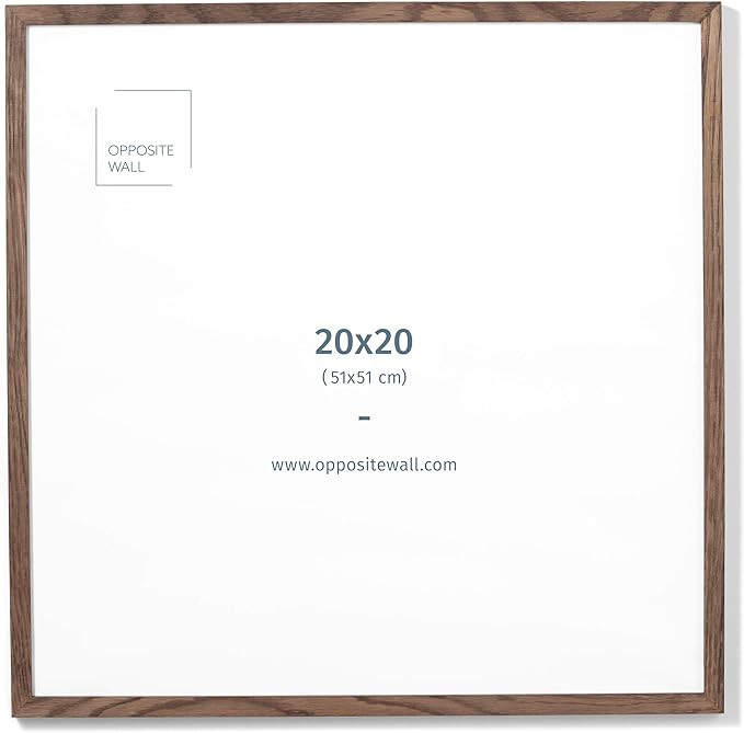 (20x20 in | 51x51 cm) Dark Oak Solid Oak Wood Picture Frame Poster Frame Wall Photo Frame | Amazon (CA)