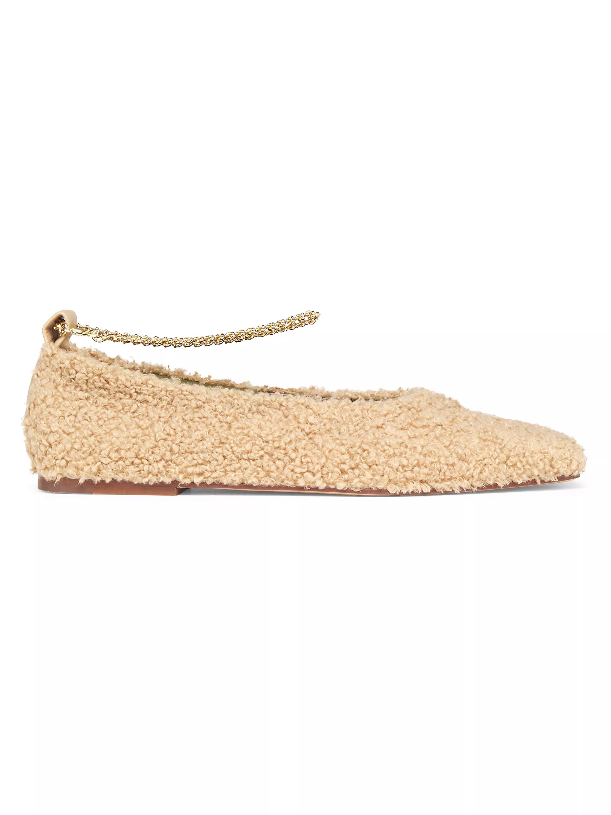 Shop Maria Luca Augusta Teddy Ballet Flats | Saks Fifth Avenue | Saks Fifth Avenue