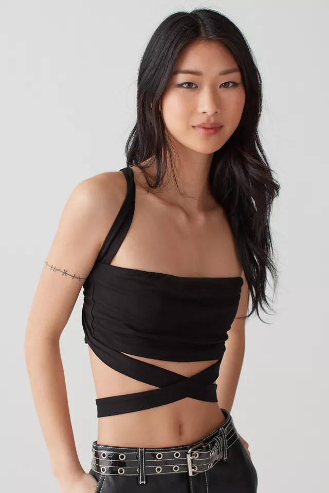 UO Austin Strappy Cropped Top | Urban Outfitters (US and RoW)