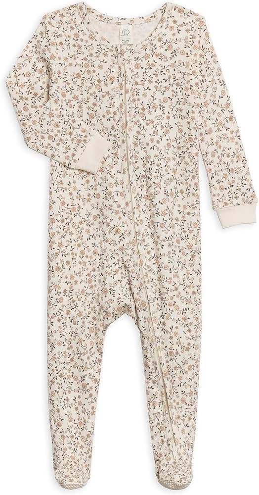 Colored Organics Baby Organic Cotton Peyton Zip Up Footed Sleeper | Amazon (US)