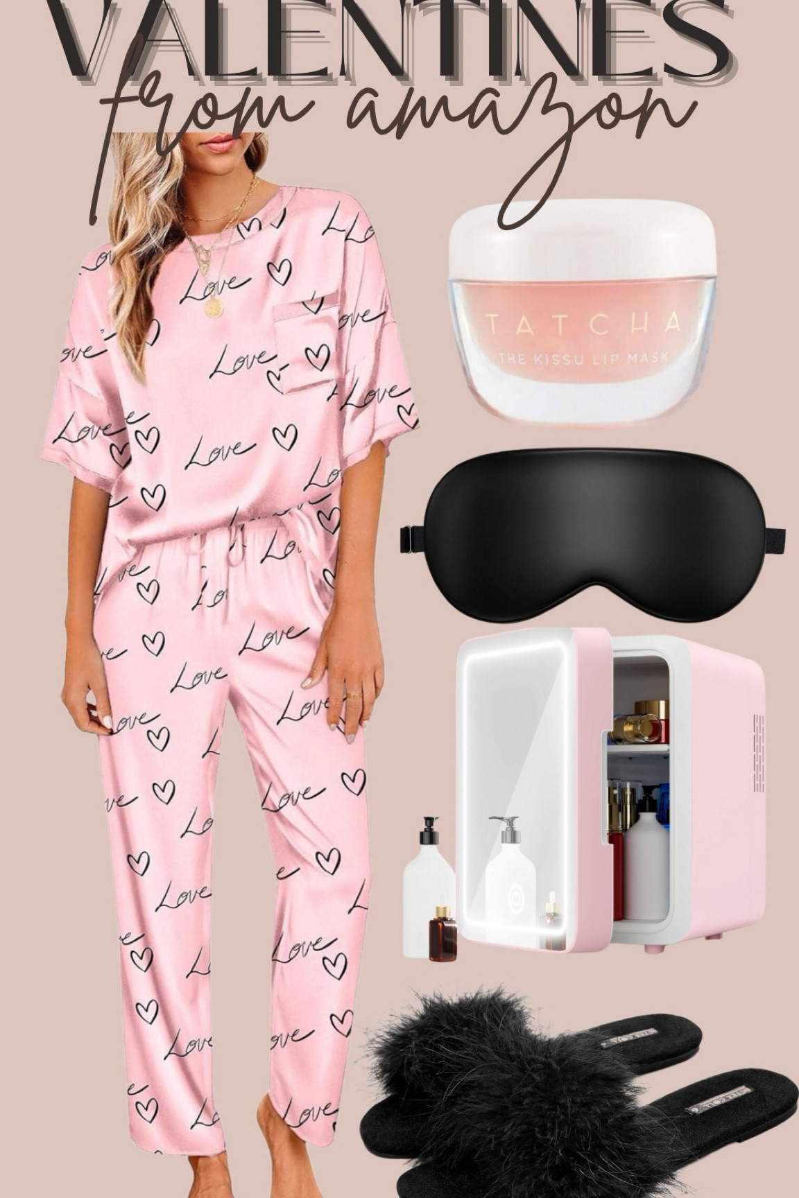 Valentines pajamas - valentines gifts - Valentine’s Day - skimcare fridge - lip mask - eye mask - Amazon valentines finds 

#LTKsalealert #LTKSeasonal #LTKfindsunder50