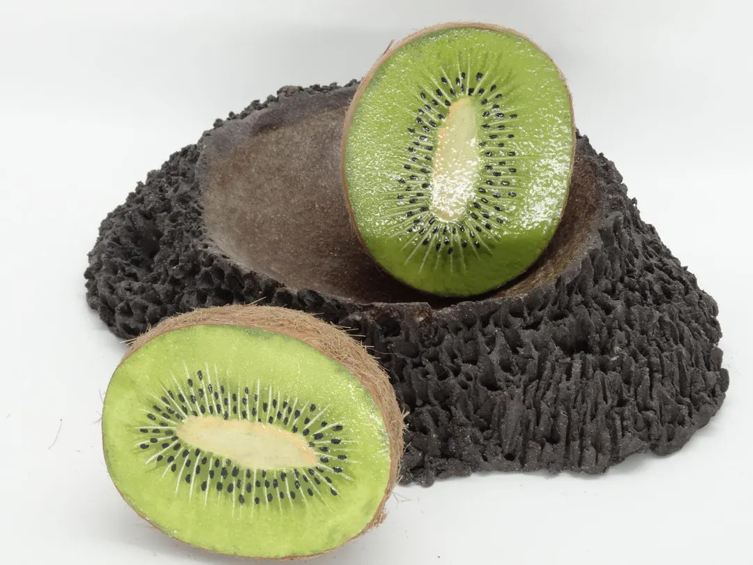 Ceramic Kiwi Cut Handmade Realistic (2 half pieces) Natural Size, Decoration | Etsy (US)