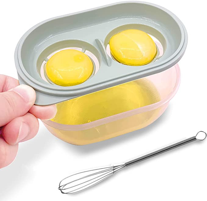Egg White Separator with Egg Beater, Egg Separator Yolk White Separator Egg White Filter Storage ... | Amazon (US)