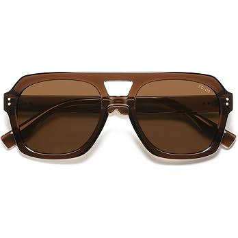 SOJOS Retro Thick Polarized Aviator Sunglasses for Women Men, Large Trendy Bold Square Pilot Shad... | Amazon (CA)