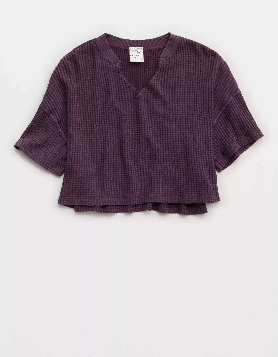 OFFLINE By Aerie Wow! Waffle Notch Neck T-Shirt | American Eagle Outfitters (US & CA)